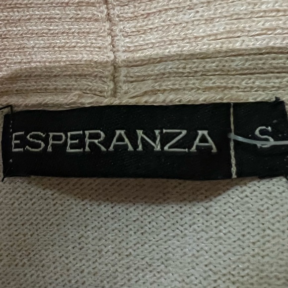 Esperanza Apricot Blush Cardigan Pockets Long Sleeves Cardigan - Picture 6 of 10